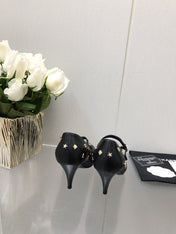 MARY JANE BLACK LAMBSKIN ATTACH METAL