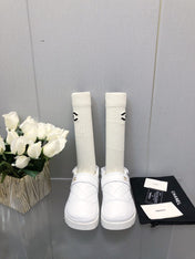CHUNKY PLATFORM SHEARLING SLIPPER WHITE LAMBSKIN