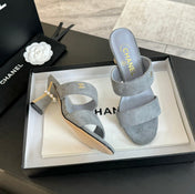 High Heels Lambskin Gray