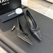 HIGH HEEL PUMP 65 MM IN BLACK LAMBSKIN