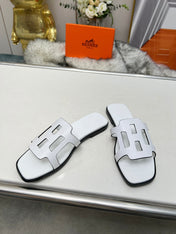 FLATFORM SANDAL WHITE CALFSKIN