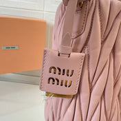 MATELASSÉ HANDBAG 20 IN LIGHT PINK LAMBSKIN