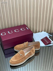 GUCCI 26S LOAFER IN BROWN SUEDE