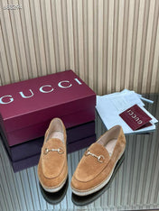 GUCCI 26S LOAFER IN BROWN SUEDE