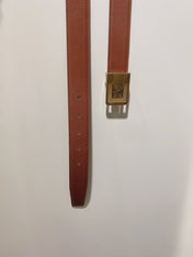 YSL 25S BELT 30 MM IN BROWN CALFSKIN 520627