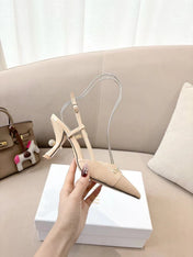 MY DD SLINGBACK PUMP 85MM IN BEIGE CALFSKIN