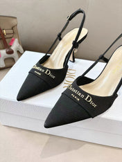 MY DD SLINGBACK PUMP 85MM IN BLACK DENIM