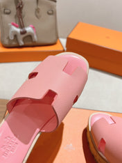 HM 25S HIGH WEDGE SANDALS IN PINK LAMBSKIN STYLE 31