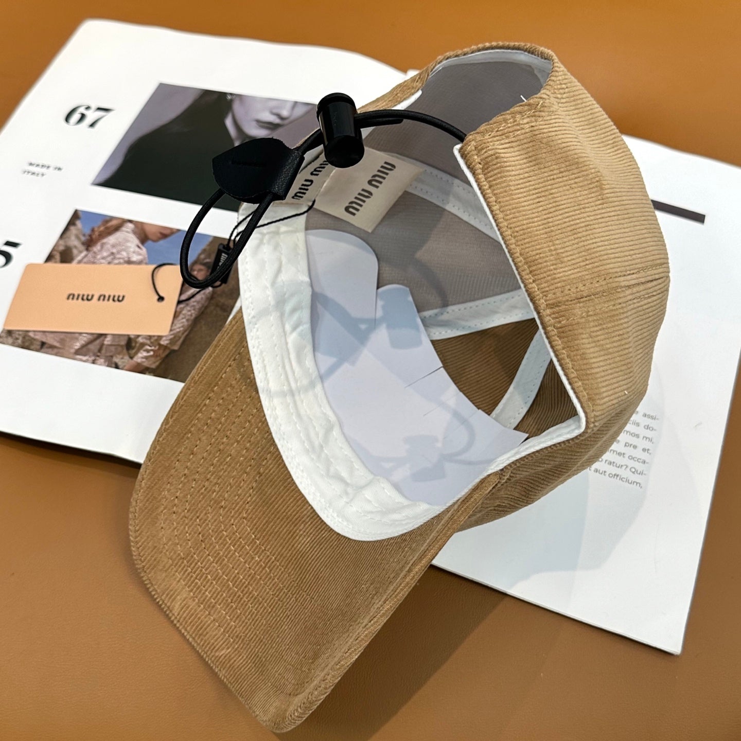 MIUMIU VELVET BASEBALL CAP STYLE 61