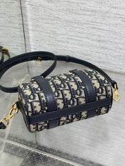 GROOVE MINI 17 BAG IN BLACK MIX BEIGE OBLIQUE MONOGRAM JACQUARD