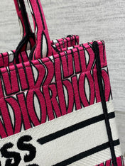 MISS TOTE 26 IN MAGENTA PURPLE CANVAS