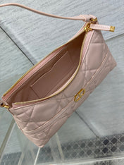 MISS CARO CIGALE MINI 18 BAG POWDER PINK MACROCANNAGE LAMBSKIN