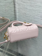 GROOVE MINI 17 BAG IN LIGHT PINK LAMBSKIN