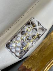 MINI 17 LADY BAG IN GOLDEN SNAKESKIN PATTERN LAMBSKIN