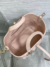 DIOR 25S ALWAYS BAG 22 IN LIGHT PINK MACROCANNAGE CALFSKIN GOLD HARDWRE