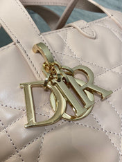 DIOR 25S ALWAYS MINI BAG 16 IN LIGHT PINK MACROCANNAGE CALFSKIN GOLD HARDWARE
