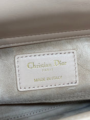DIOR 25S SMALL LADY D‑JOY BAG 22 IN BABY PINK CALFSKIN GOLD HARDWRE