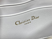 DIOR 25S DIOR TALK PHONE POUCH 21 IN PALE LILAC CALFSKIN GOLD HARDWARE