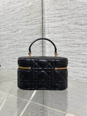 DIOR 26S MINI VANITY 17 IN BLACK LAMBSKIN