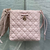 DIOR 26S ADIORABLE BUCKET BAG 20 IN LIGHT PINK LAMBSKIN