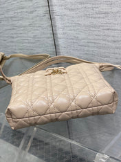 DIOR 26S ADIORABLE BUCKET BAG 20 IN BEIGE LAMBSKIN