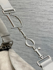DIOR 26S MEDIUM BAG 31 IN GREY SUEDE