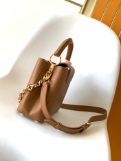LV 25S CAPUCINES BAG 27 IN TAN CALFSKIN GOLD HARDWARE