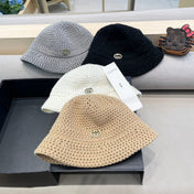 KNITTED BUCKET HAT IN BLACK WOOL 413395