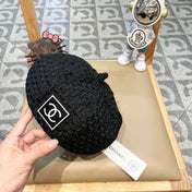 BERET HAT BLACK 431752