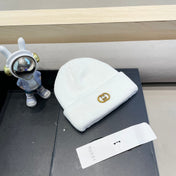 BEANIE HAT IN WHITE WOOL 433459