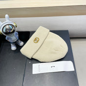 BEANIE HAT IN BISQUE BEIGE WOOL 433461