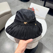 DIOR 26S PLEATED WIDE-BRIM BUCKET HAT STYLE 13