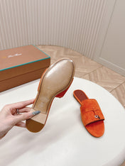 LP SUMMER CHARMS SANDALS IN ORANGE SUEDE