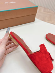 LP SUMMER CHARMS SANDALS IN CHERRY SUEDE