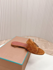 LP SUMMER CHARMS SANDALS IN BROWN SUEDE