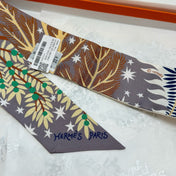 HERMES 25S SILK NECKERCHIEF 86 IN SILK 714356
