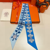 HERMES 26S SCARF 86 IN SILK 309668
