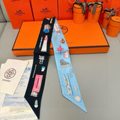 HERMES 25S SCARF TWILLY 86 IN SILK 987338