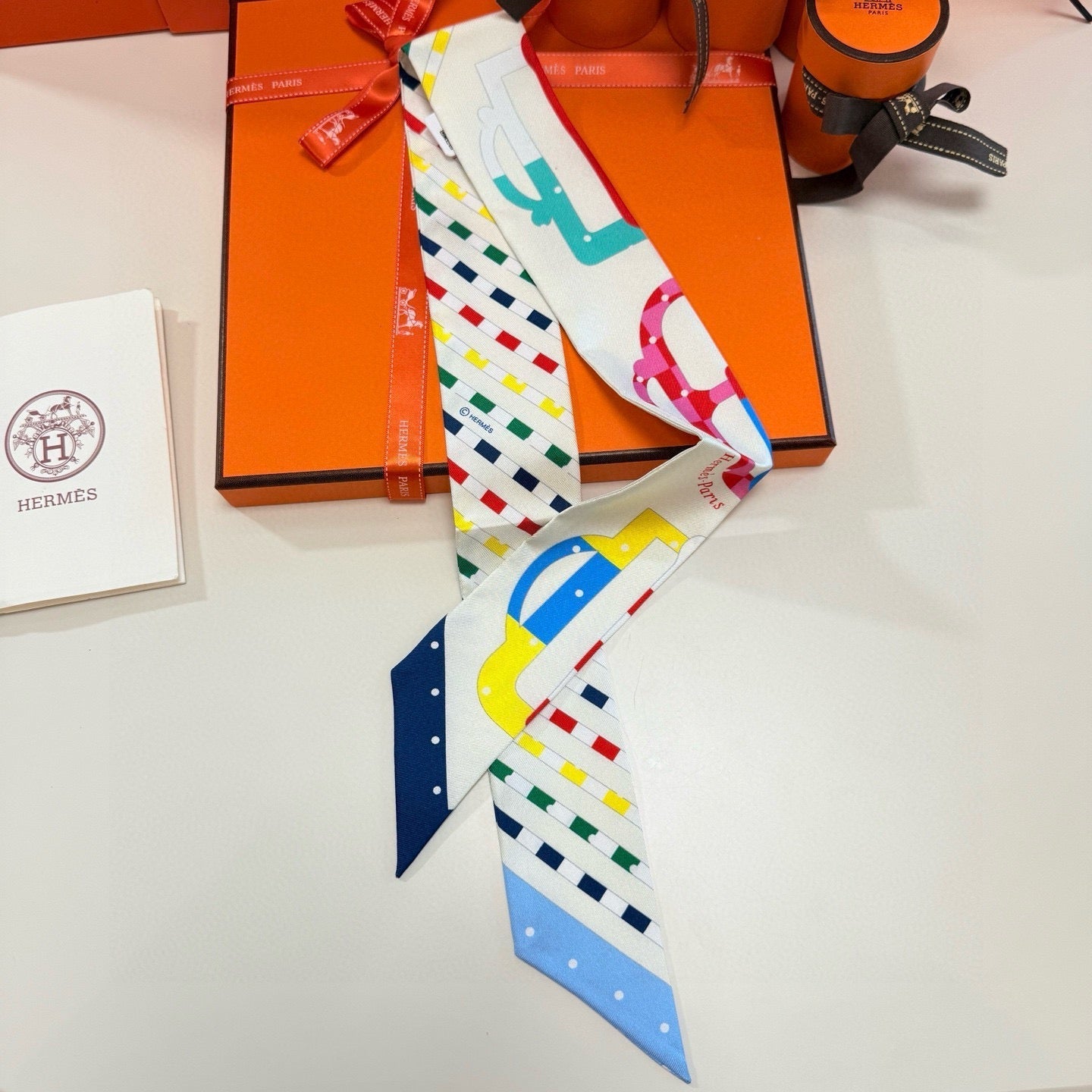HERMES 25S SCARF TWILLY 86 IN SILK 987340
