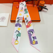 HERMES 25S SCARF TWILLY 86 IN SILK 987341