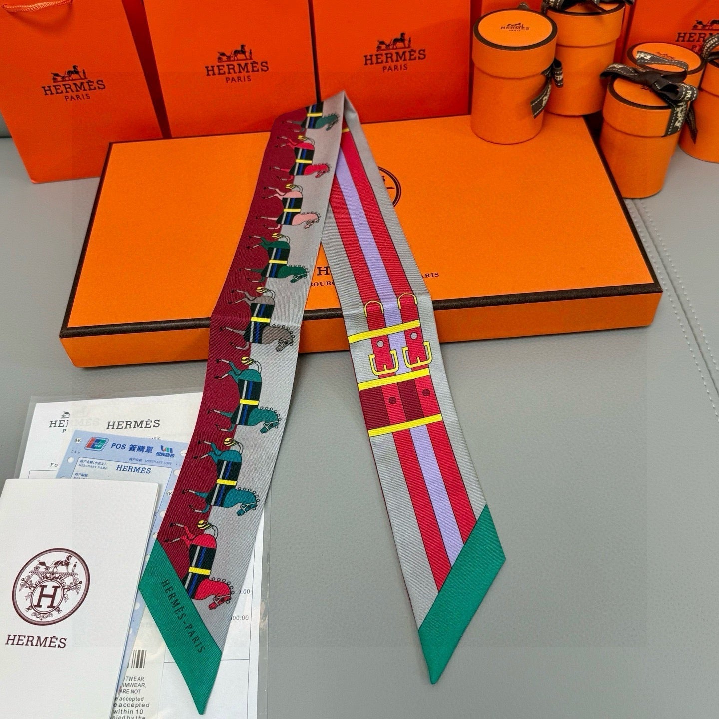 HERMES 25S TWILLY 86 IN SILK 989353