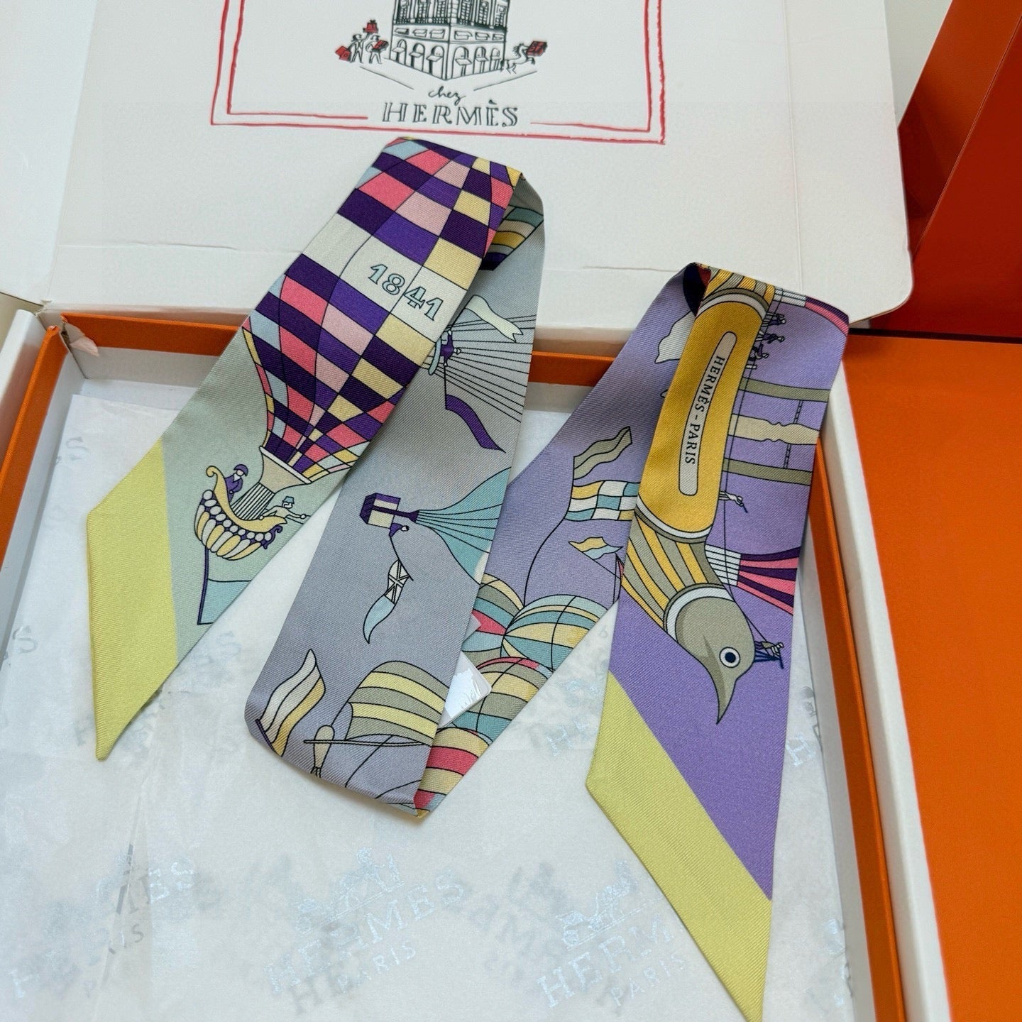 HERMES 25S NECKERCHIEF 86 IN SILK 991549