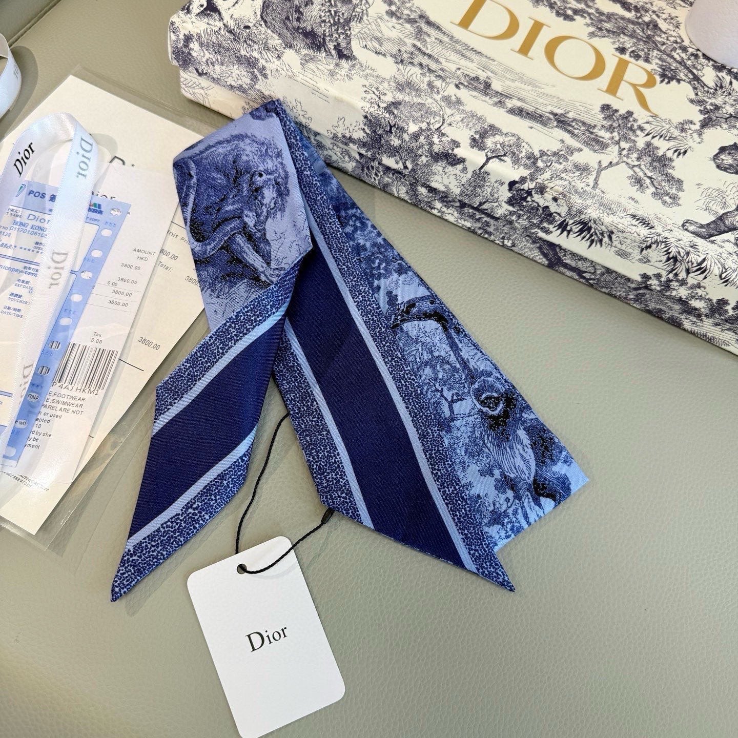 DIOR 26S SCARF 105CM IN SILK 313070