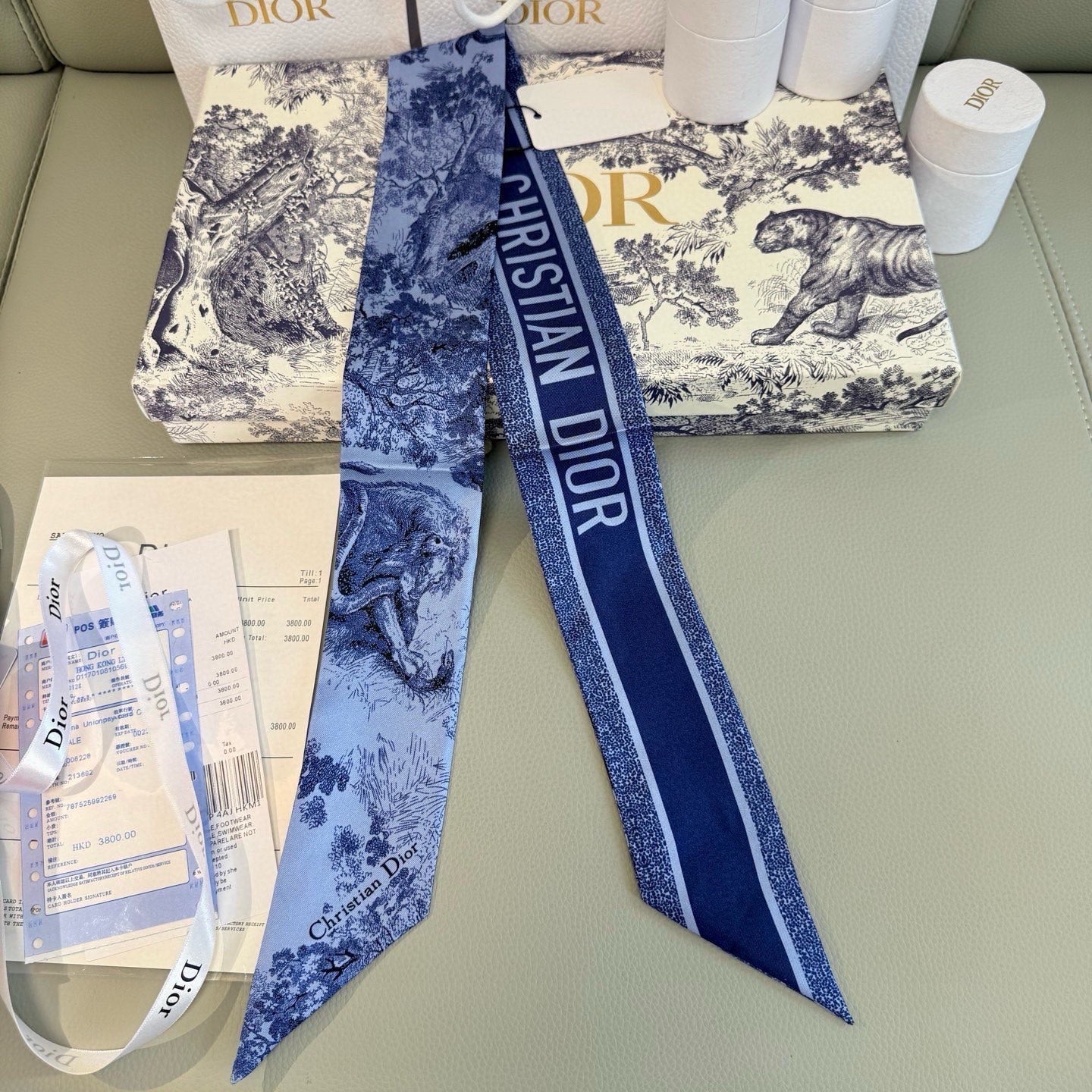 DIOR 26S SCARF 105CM IN SILK 313070