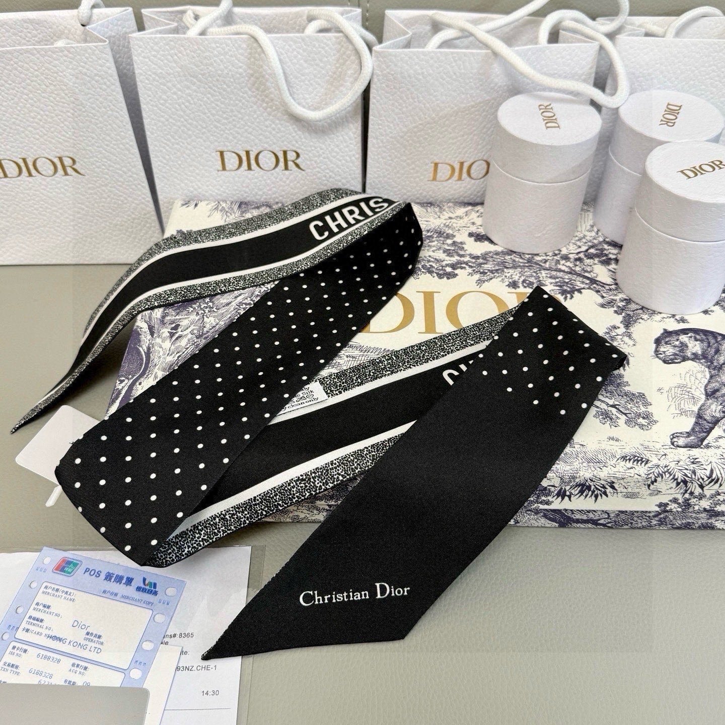 DIOR 26S SCARF 105CM IN SILK 314801
