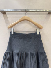 MIUMIU 26S PLEATED KNIT SKIRT 950