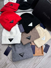 BEANIE HAT IN WHITE WOOL AND RABBIT FUR 436399