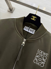 Loewe 25 Logo Jersey Track Jacket Green Cotton