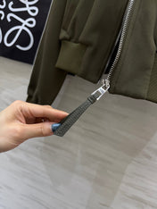 Loewe 25 Logo Jersey Track Jacket Green Cotton