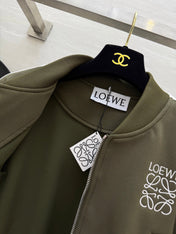 Loewe 25 Logo Jersey Track Jacket Green Cotton